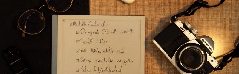Featured image of post Encrypting the reMarkable 2 (and other tweaks)